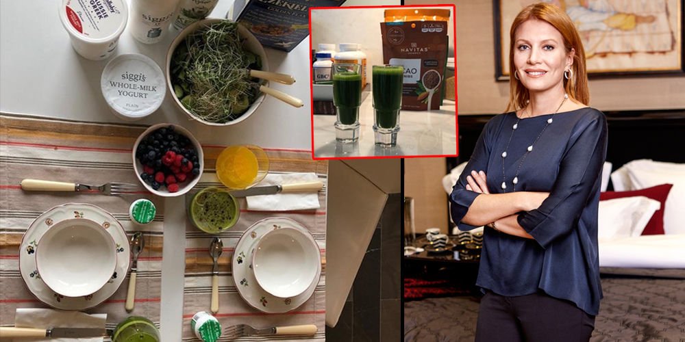 Koç'un sağlıklı kahvaltısı...