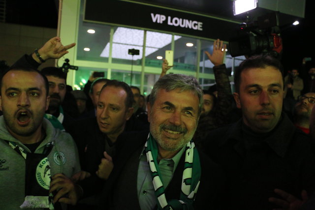 Aykut Kocaman'a, Konya'da coşkulu karşılama