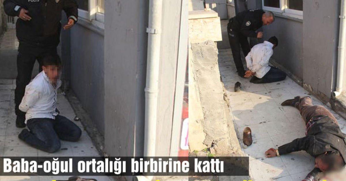Dolmuş şoförü ile babası trafik polisine saldırdı