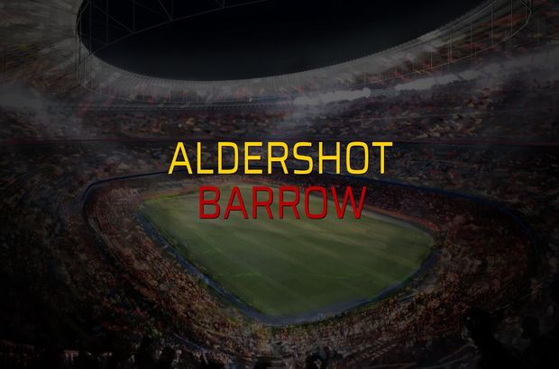 Aldershot: 0 - Barrow: 1