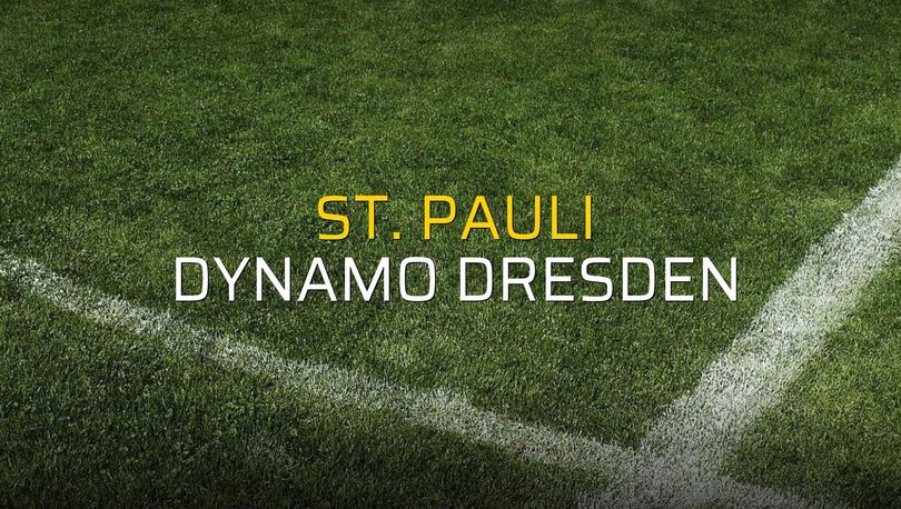 St. Pauli: 1 - Dynamo Dresden: 1 (Maç sona erdi)