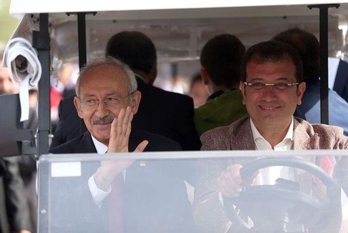 CHP lideri Kemal Kılıçdaroğlu ve Beylikdüzü Belediye Başkanı Ekrem İmamoğlu