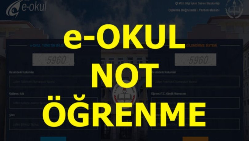 e-Okul Giriş | 1. Dönem yazılı ve sözlü sınav sonuçları ...