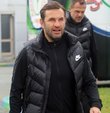 Çaykur Rizespor Teknik Direktörü Okan Buruk, Habertürk Spor muhabirleri Ahmet Selim Kul ve Erhan Kaan Adıgüzel