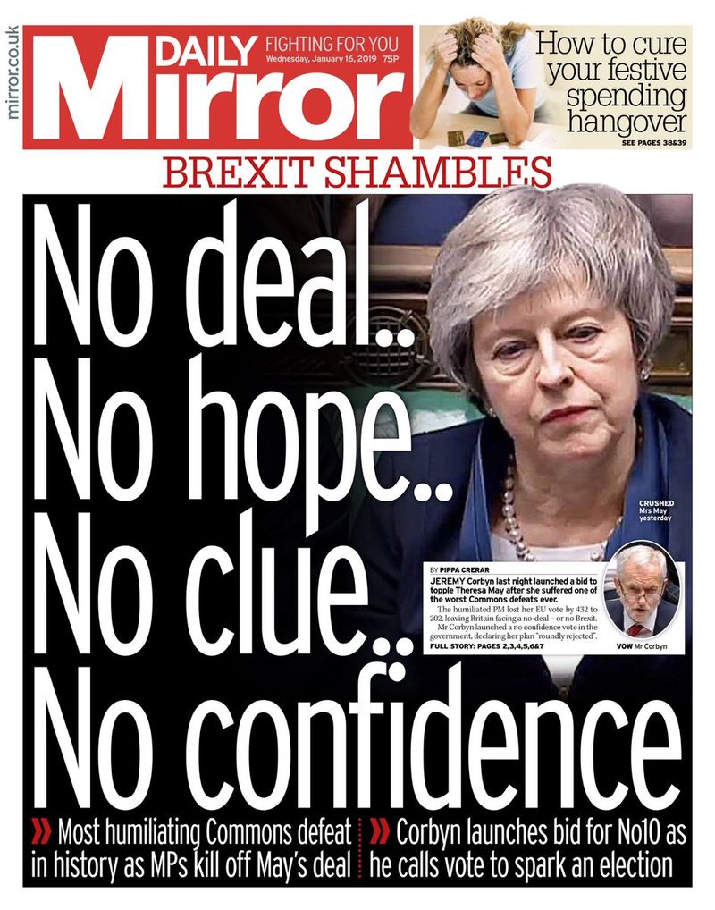Brexit Anlaşması reddedildi