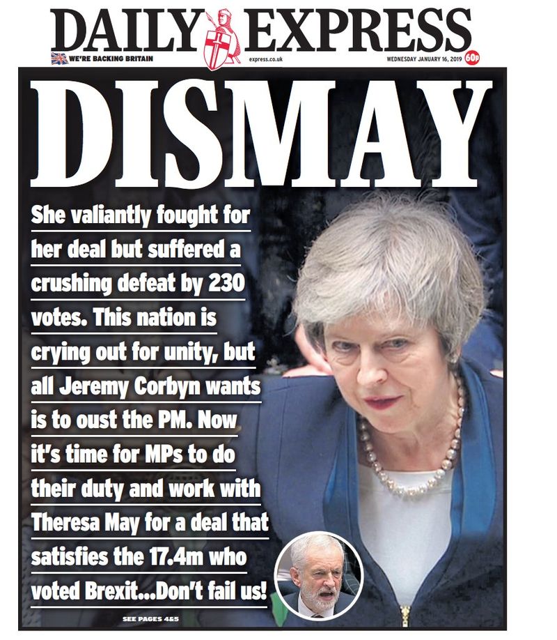 Brexit Anlaşması reddedildi