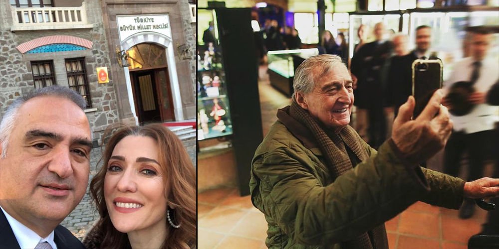 Müzede öz çekim...