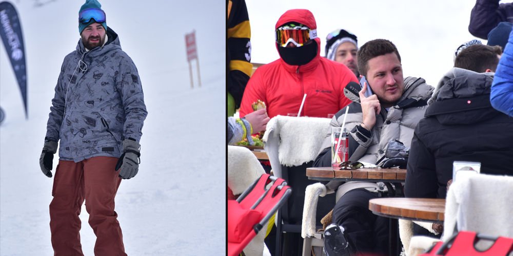 Kartalkaya'da kayak keyfi...