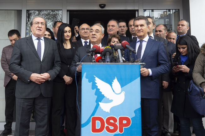 DSP Genel Başkanı Önder Aksakal, Sarıgül'ün Şişli Belediye Başkan adaylığını açıkladı.