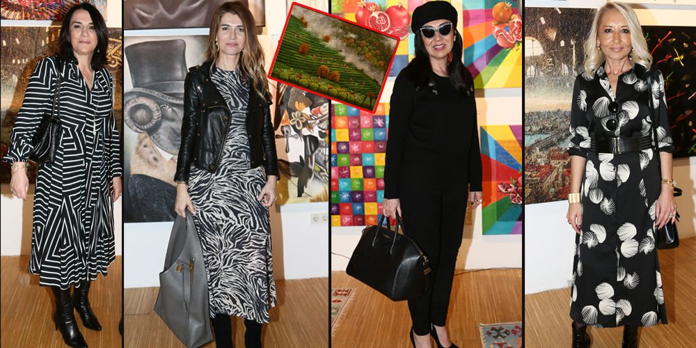 Hanımların sergi şıklığı...