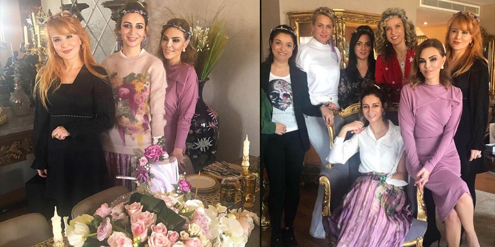 Dostlarla doğum günü kutlaması...