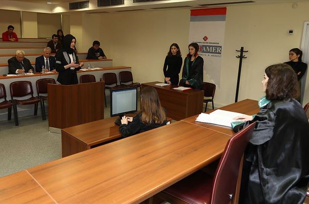 Lise öğrencileri 'sanal mahkemede' yarıştı
