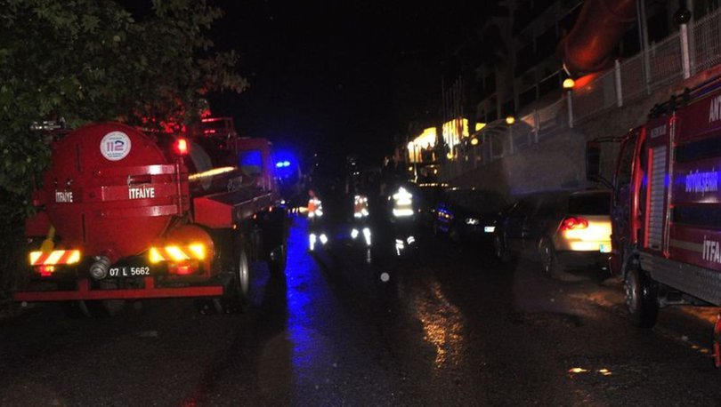 Antalya’da korkutan otel yangını