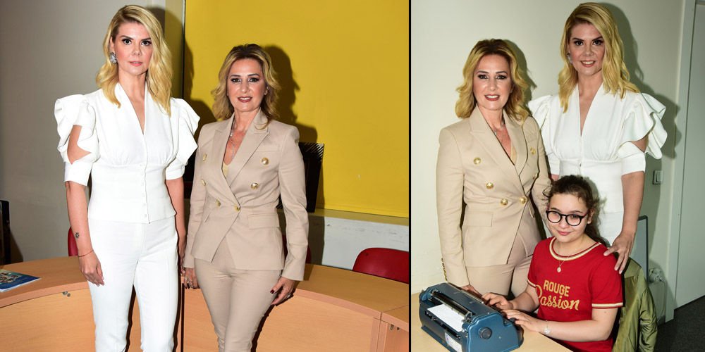 Gönül ve Pekcan'dan görmeyen çocuklara destek...