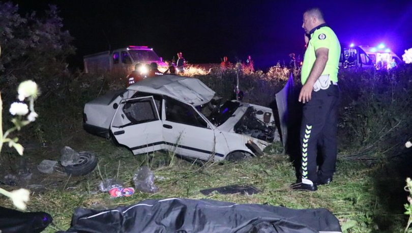 Adana’da otomobil şarampole devrildi! 2 ölü, 2 yaralı