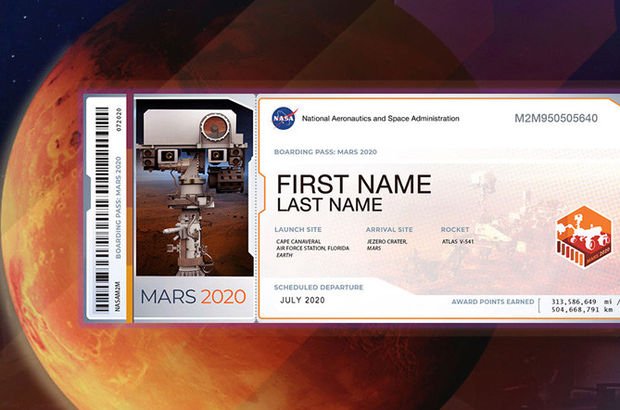 NASA Mars bileti nasıl alınır?