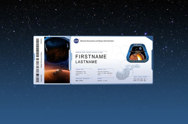 NASA Mars bileti 2020 çılgınlığı devam ediyor!
