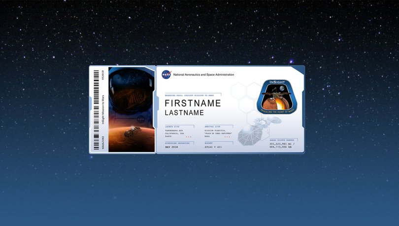 Mars bileti al | NASA Mars bileti 2020 isim yazdırma! Nasa Mars bileti ile isim yollamak
