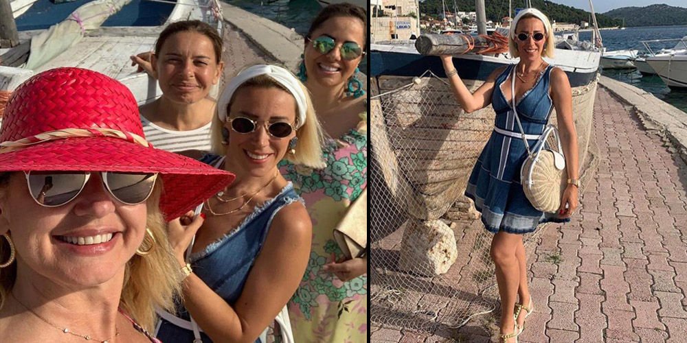 Dostlarıyla tatilde...