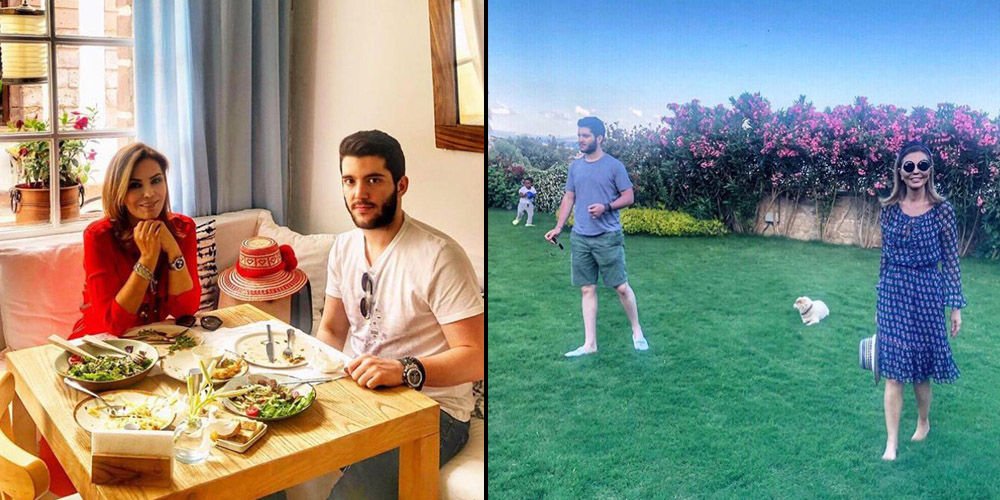 Anne-oğulun tatil keyfi...