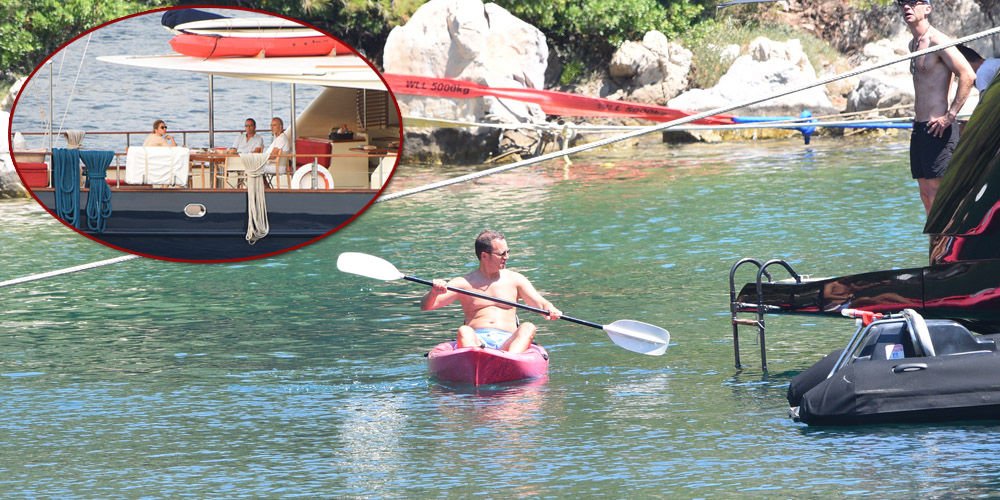 Hamamcıoğlu'nun kano keyfi...