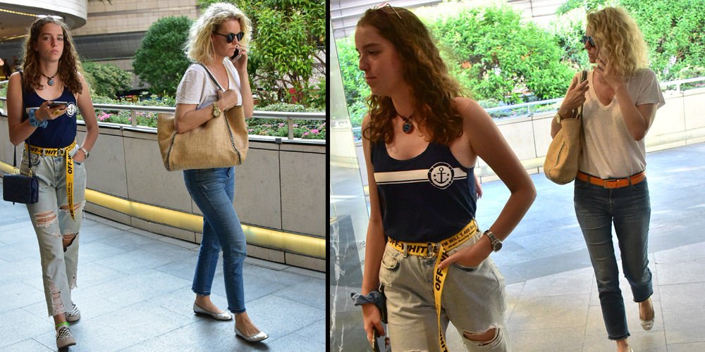 Anne-kız alışveriş turunda...