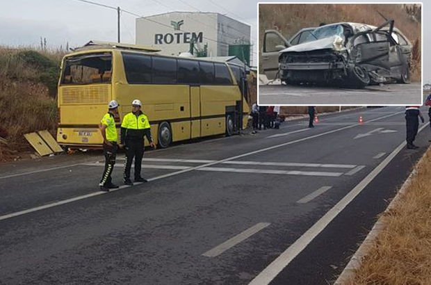Feci otobüs kazası: 4 ölü 42 yaralı!