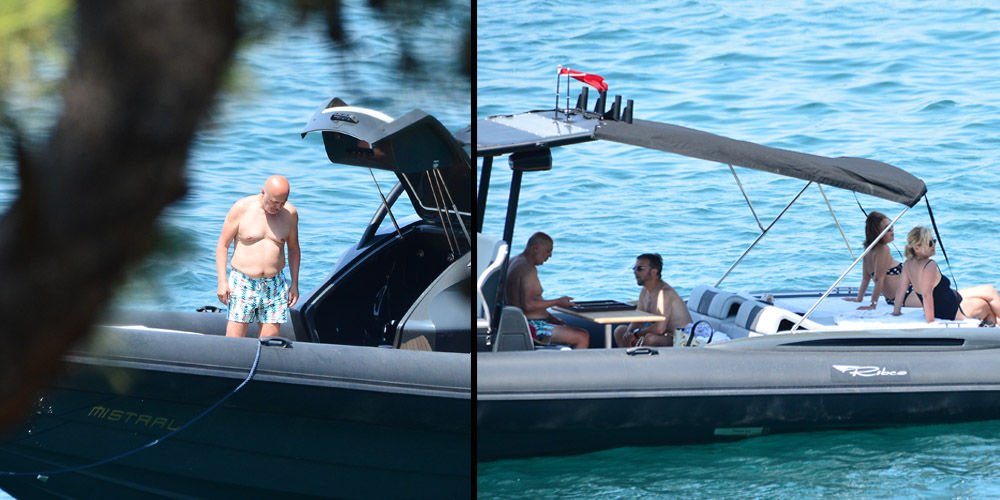 Denizde stres attılar...