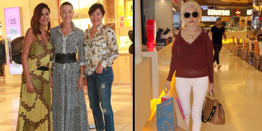AVM' de alışveriş yaptılar...