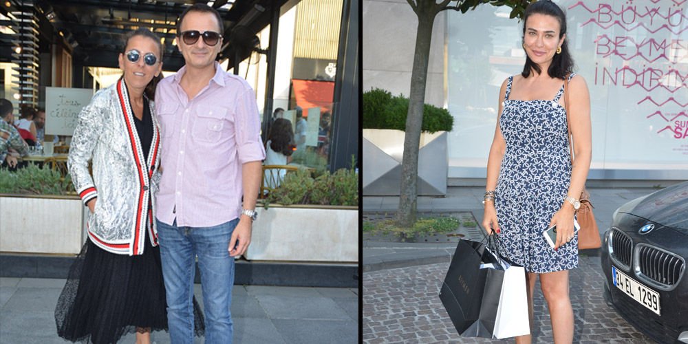 AVM'de alışveriş yaptılar...