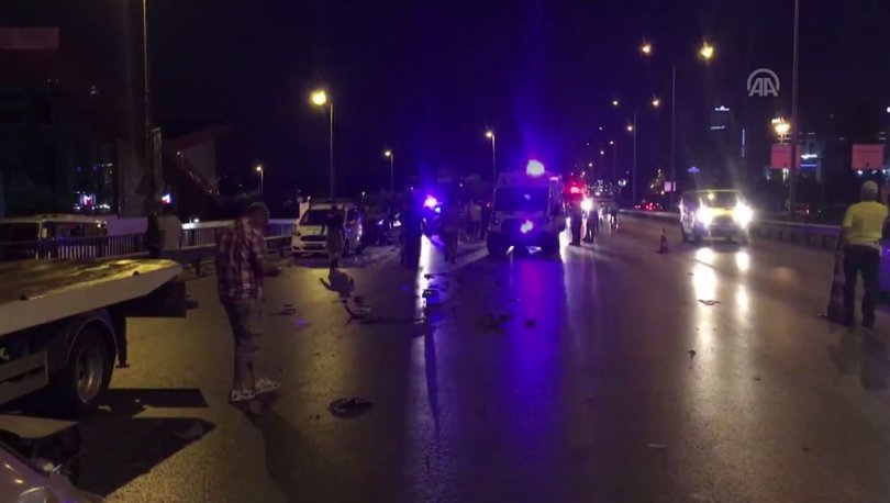 Maltepe'de trafik kazası! 2'si polis 8 kişi yaralandı