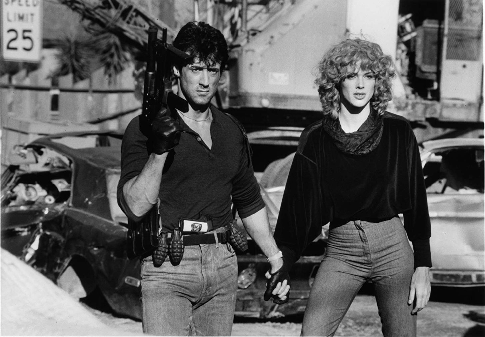 Sylvester Stallone ile Brigitte Nielsen, 1986 yapımı 'Cobra'da başrolleri paylaştı. 