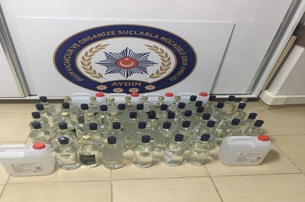 Didim’de 80 litre etil alkol yakalandı 
