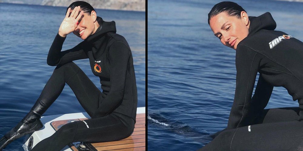 Özilhan dalış yaptı...