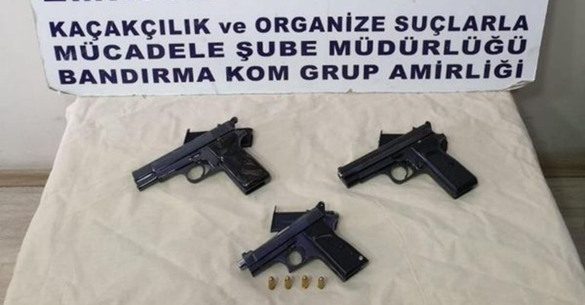 Balikesir Merkezli 2 Ilde Silah Kacakciligi Operasyonu 3 Gozalti Son Dakika Haberleri