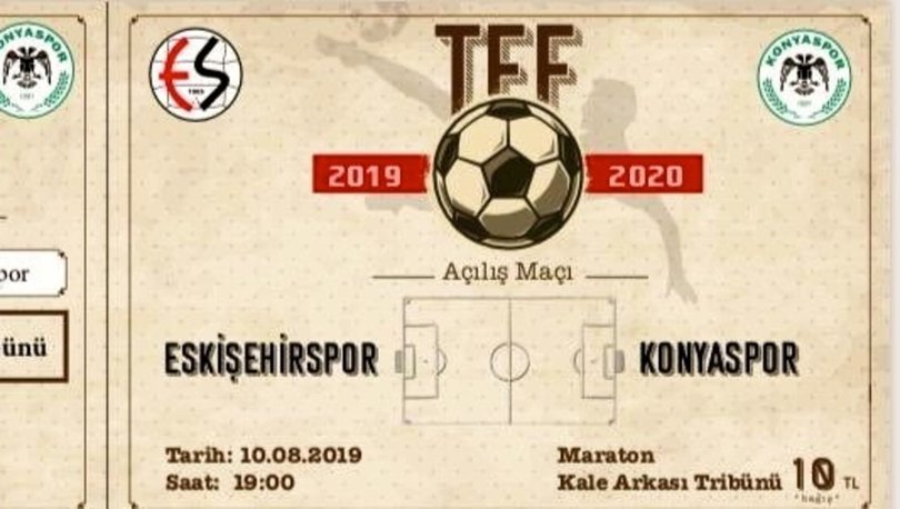 Eskisehirspor Dan Nostaljik Kagit Bilet