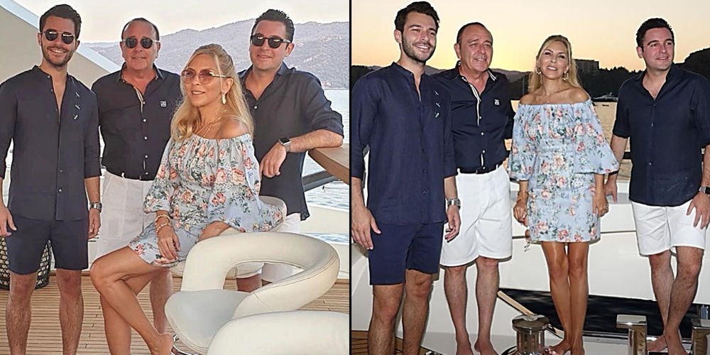 Teknede tatil pozları...