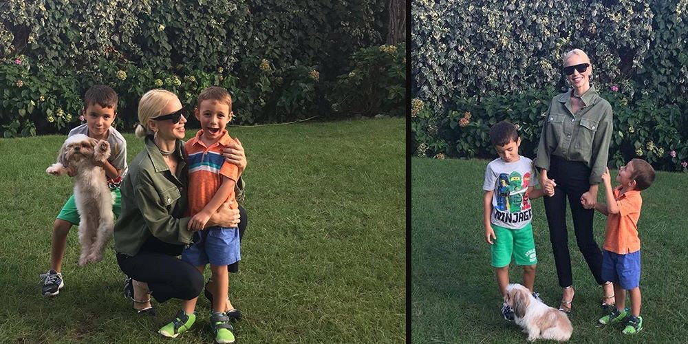 Öztarhan, oğullarıyla poz verdi...