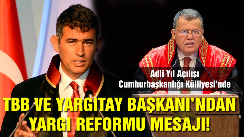 Adli Yıl açılışında Feyzioğlu ve Ciritten önemli mesajlar