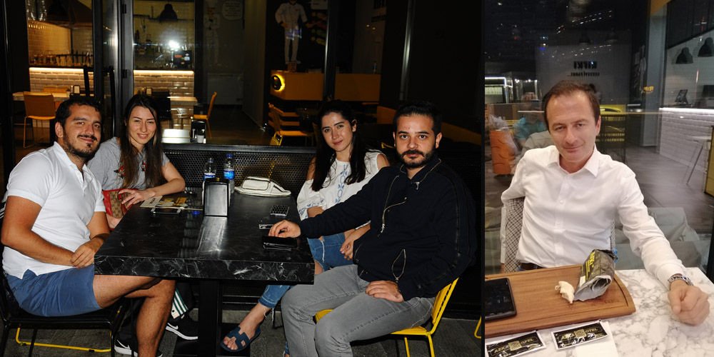 Lezzetleri açılışta tattılar...