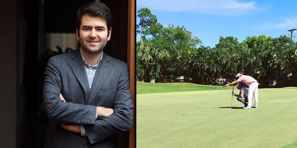 Toplusoy'un golf keyfi...