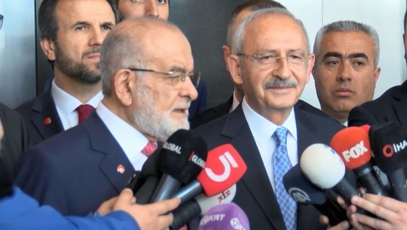 CHP Genel Başkanı Kemal Kılıçdaroğlu ile Saadet Partisi Lideri Temel Karamollaoğlu açıklama yaptı