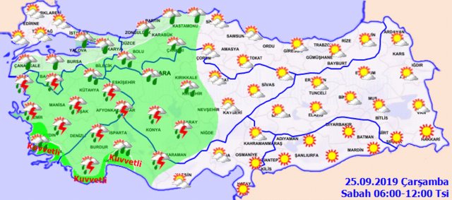 HAVA DURUMU son dakika 25 Eylül 2019: Bugün Ankara, İstanbul İzmir, Denzli hava durumu nasıl? Antalya'ya uyarı