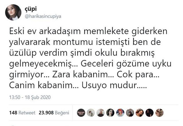 Yakın zamanda paylaşılan en komik tweetler!