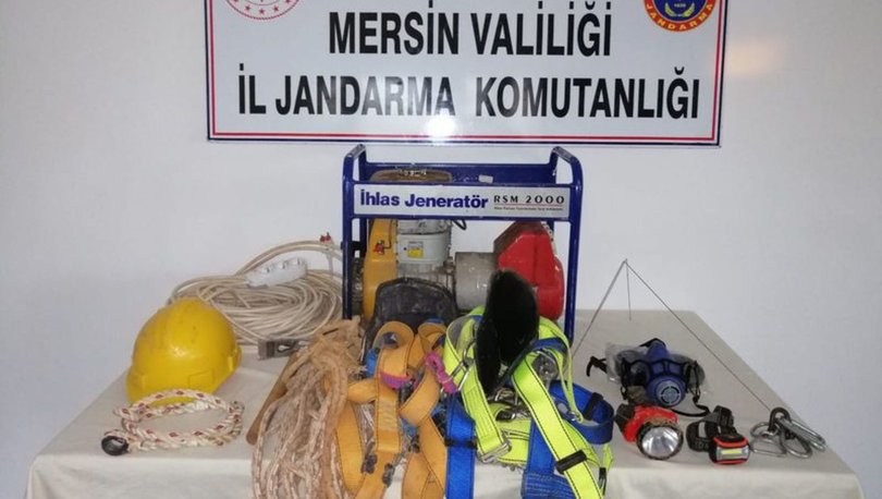 Mersin'de kaçak kazı operasyonu