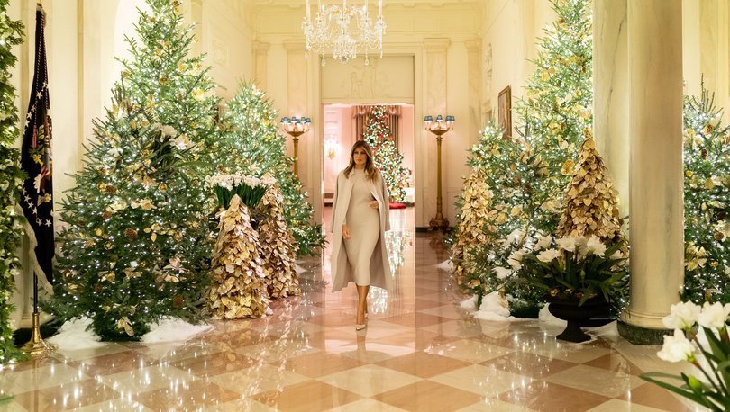 Melaniya Tramp Ağ Evi Yeni ilə belə hazırladı - FOTO