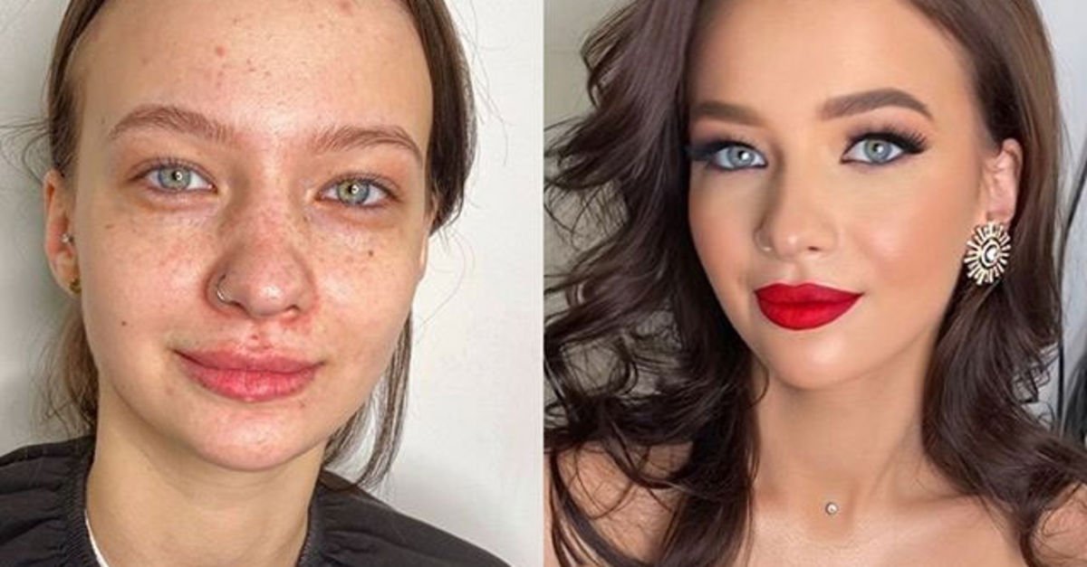 После насколько. Девушки до и после макияжа. Макияж меняющий внешность. Изменение внешности до и после.
