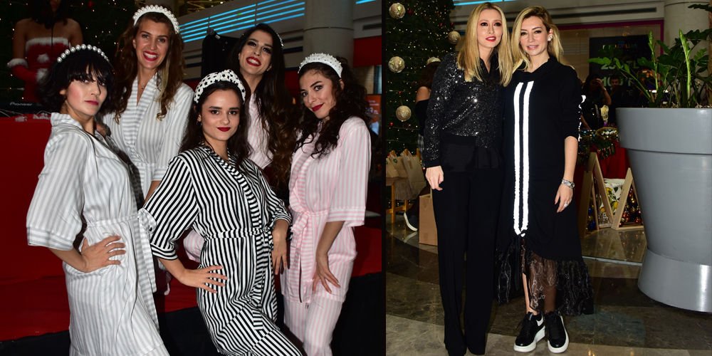 Pijamalı alışveriş...