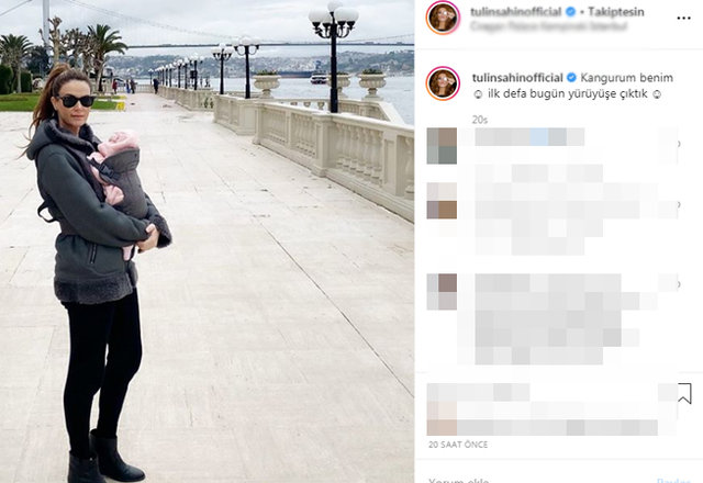 Tülin Şahin, bebeği Siena Leyla ile yürüyüş pozunu paylaştı - Magazin haberleri