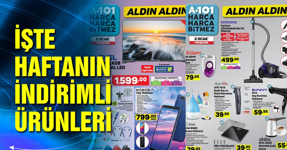 A101 Aktuel Urunler Katalogu 2 Ocak 2020 Persembe Bu Hafta A101 De Indirimli Ne Var Alisveris Haberleri